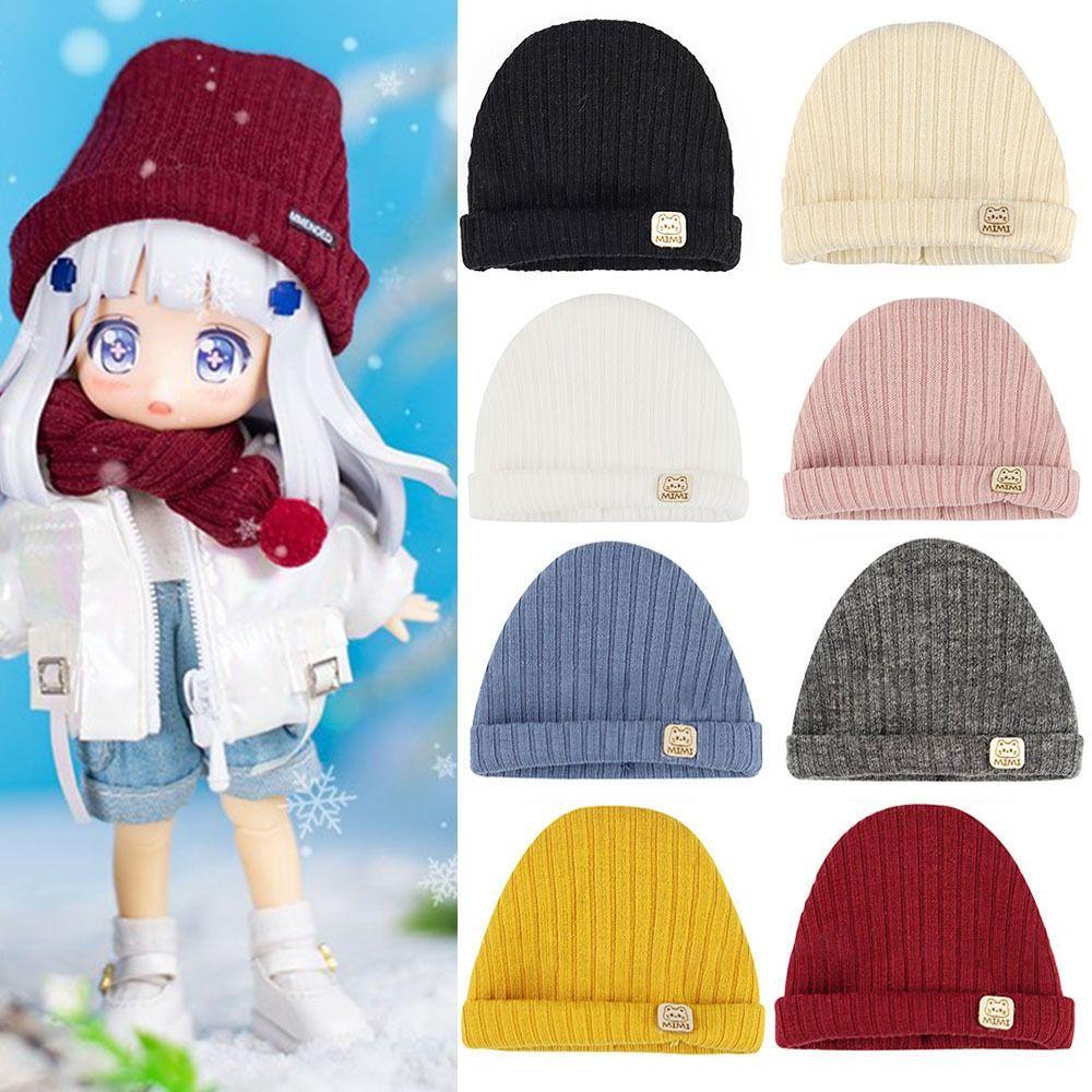 Fashion Cloth For Obitsu11 Dolls 1/12bjd Hat Doll Knitted Hat Animal Ear Caps Cartoon Knitted Hats