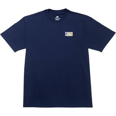 Nike Футболка SB с отпечатком пальца 'Midnight Navy' FV3502-410