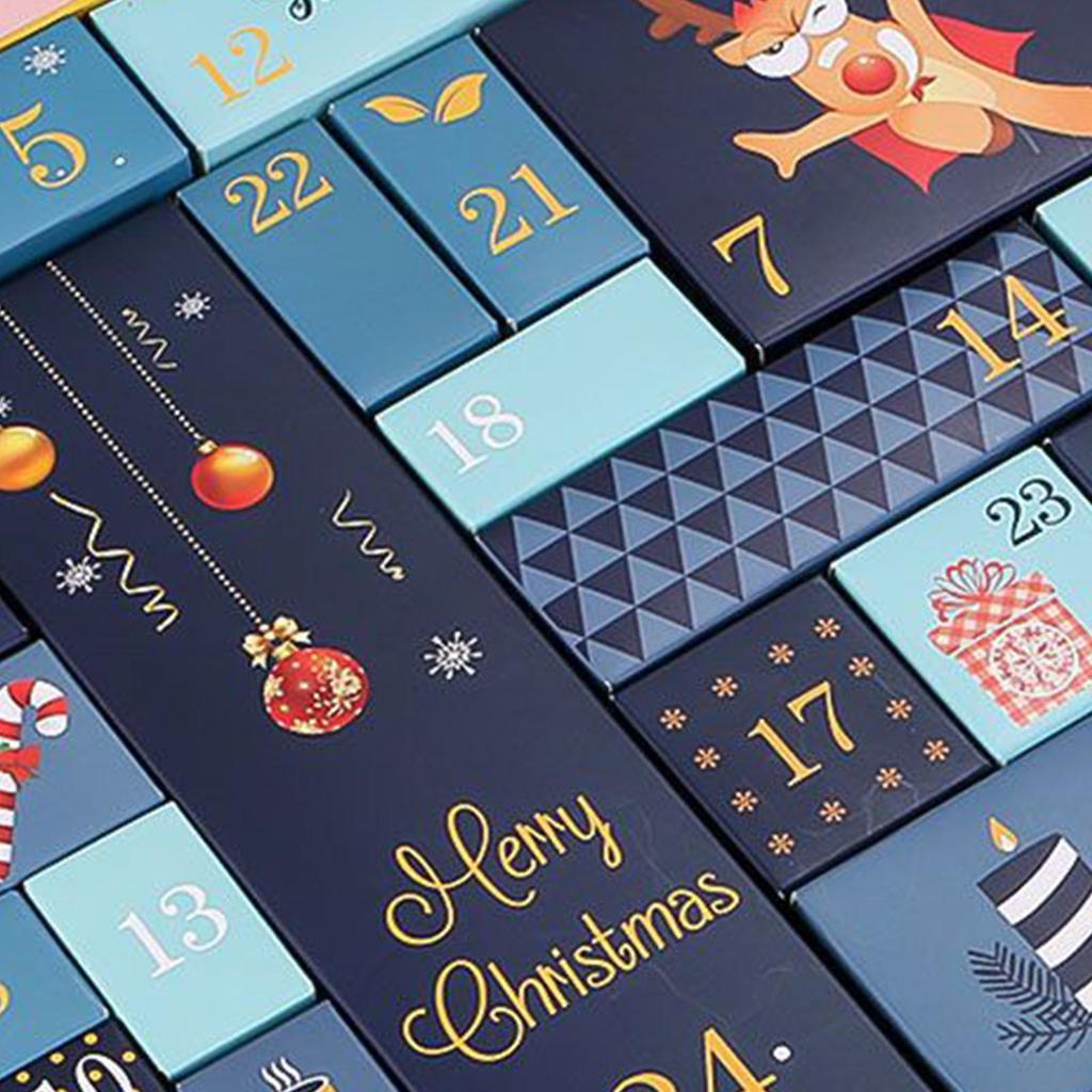 2025 Christmas Advent Calendar Box Handmade 24 Days Countdown To Xmas Gift Boxes Christmas Eve Navidad New Year Decorations