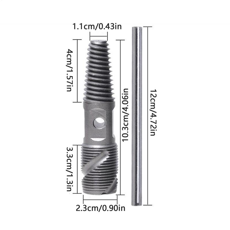 Stripped Screw Extractor Damaged Bolt Remover Double Head Remover 1/2in 3/4 Inch Bolts Screws Home Repair For Husband