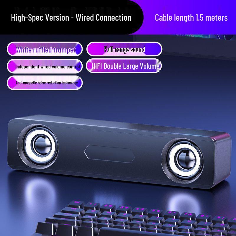 Настольные Bluetooth-колонки с проводным сабвуфером Soundbar для дома и игр