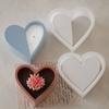 Creative Heart Shaped Silicone Mold Candle Cups and Planter Making Mould Epoxy Resin Candle Holder Decoration Mould