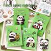 Милый блокнот-малышка с пандой – Мягкая обложка, Линованный, Студенческий мультяшный дизайн