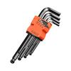9Pieces/set Hex Key Wrench Metal Allen Spanners Set Hexagonal Screwdriver Hand Tools End L Type Key Spanners