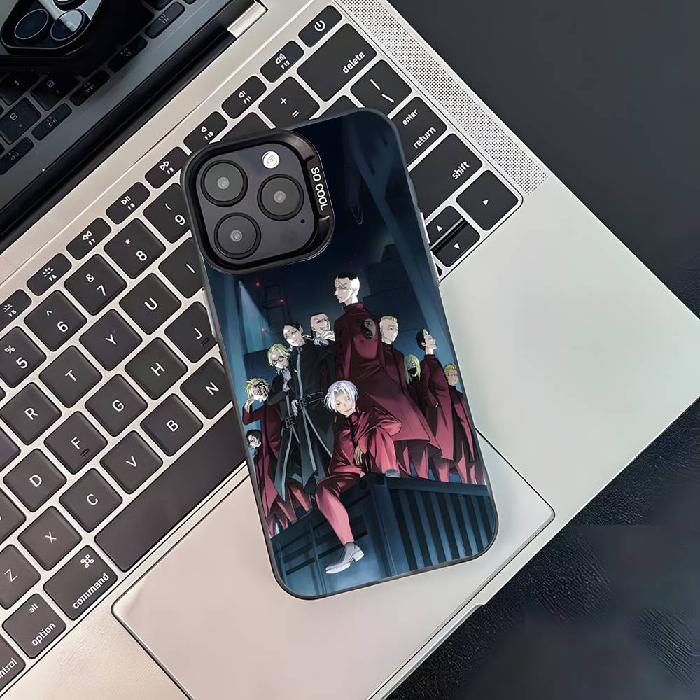 Tokyo Revengers Cool Phone Case For iPhone 17,16,15,14,13,12,11,Pro,XS,Max,Plus,Mini,SE4,E Black Matte Shockproof Cover