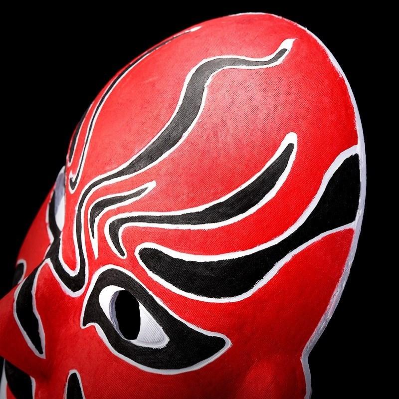DIY Blank Paper Pulp Peking Opera Mask