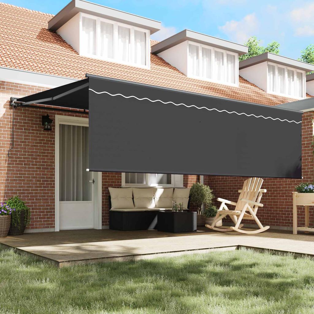 Retractable Awning Anthracite 450 x 300 cm