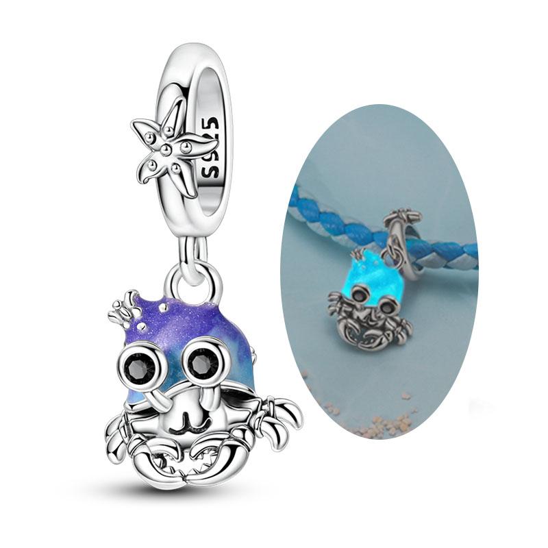 Новые летние шармы, бусины, подвески, медные бусины в виде черепахи, морской звезды, ракушки, подходят для оригинального браслета, аксессуары для самостоятельного изготовления ювелирных изделий