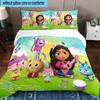 3PCS Colorful Friends Dollhouse 3pcs Bedding,Including 3PCS Duvet Cover And 2pcs Pillowcases Perfect for Christmas,Ideal for Bedroom, Dormitory