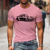 Summer Man T-Shirt Fashion Loose Casual T-shirts Men's Clothes Classic Car Printed Graphic Crewneck Short Sleeves Tops Men Clothing