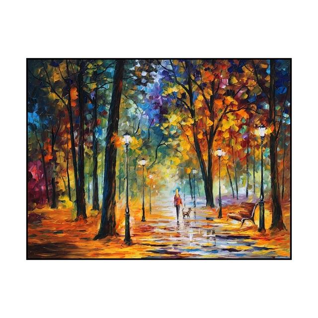 Abstract City Landscape Oil Painting Eiffel Tower Wall Art Canvas Prints Pop Paintings Decorative Pictures for Living Room Decor No Frame