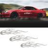 3 Pcs Black Flame Reflective Sticker Decal for Cars Motorcycle