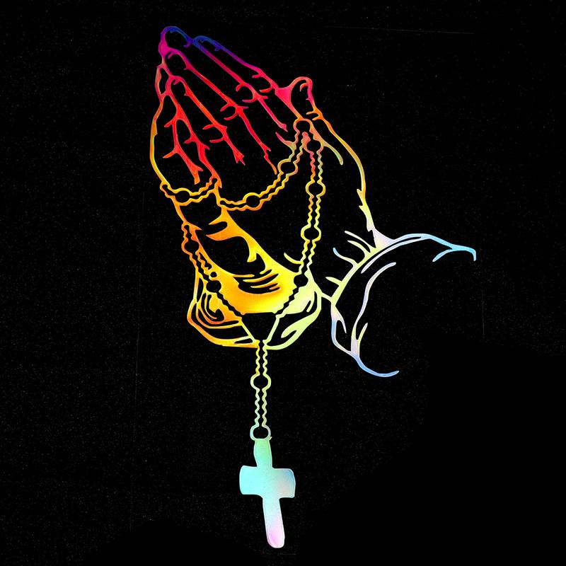 Жемчужные четки Бога Иисуса Христа Корона автомобиля наклейка виниловая наклейка на окно грузовика бампер наклейка