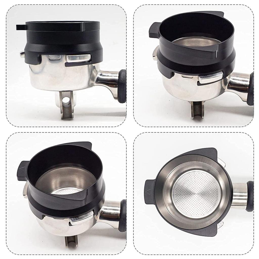 Espresso Dosing Funnel,Aluminum Metal Barista Coffee Dosing Funnel Compatible For 54Mm Breville Portafilter