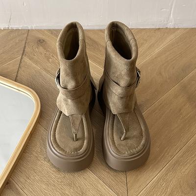 Темные готические полые сандалии женские толстые подошвы с металлической пряжкой в стиле панк, сандалии Spice Single на толстом каблуке и платформе с перекрестными шнурками