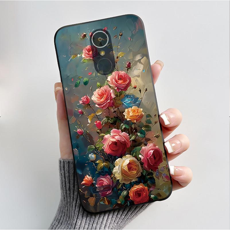 Чехол для LG K8 2017/LG K8 2018/LG K9 2018 Мягкий Силиконовый Черный Корпус для LG K10 2016/LG K10 2017 Чехол Милый Цветочный Мультяшный Чехол