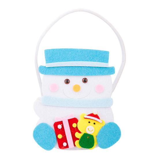 Рождественские подарочные пакеты с ручками Санта Олень Снеговик Пакет для сладостей Толстый подарочный мешочек на праздничную тематику для карамельных яблок игрушек