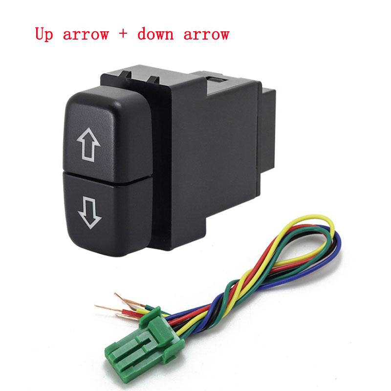 1pc Dual Key Switch Dual Switch Fog Light Recorder Radar Power Supply Daytime Running Light Switch Button for Mitsubishi