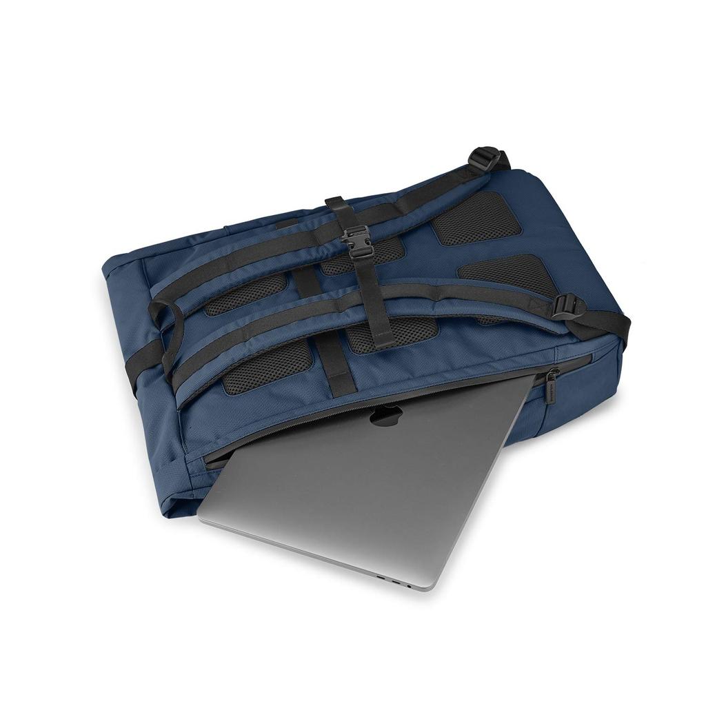 Рюкзак Moleskine Бизнес-рюкзак Отделение для устройств 15 дюймов Рюкзак Metro Roll Top ET20FMTRBKB20 Сапфирово-синий Один размер
