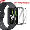 Защитный чехол с бриллиантами + закаленное стекло для Samsung Galaxy Fit 3 Полый чехол-защита для Galaxy Fit3 модные Аксессуары
