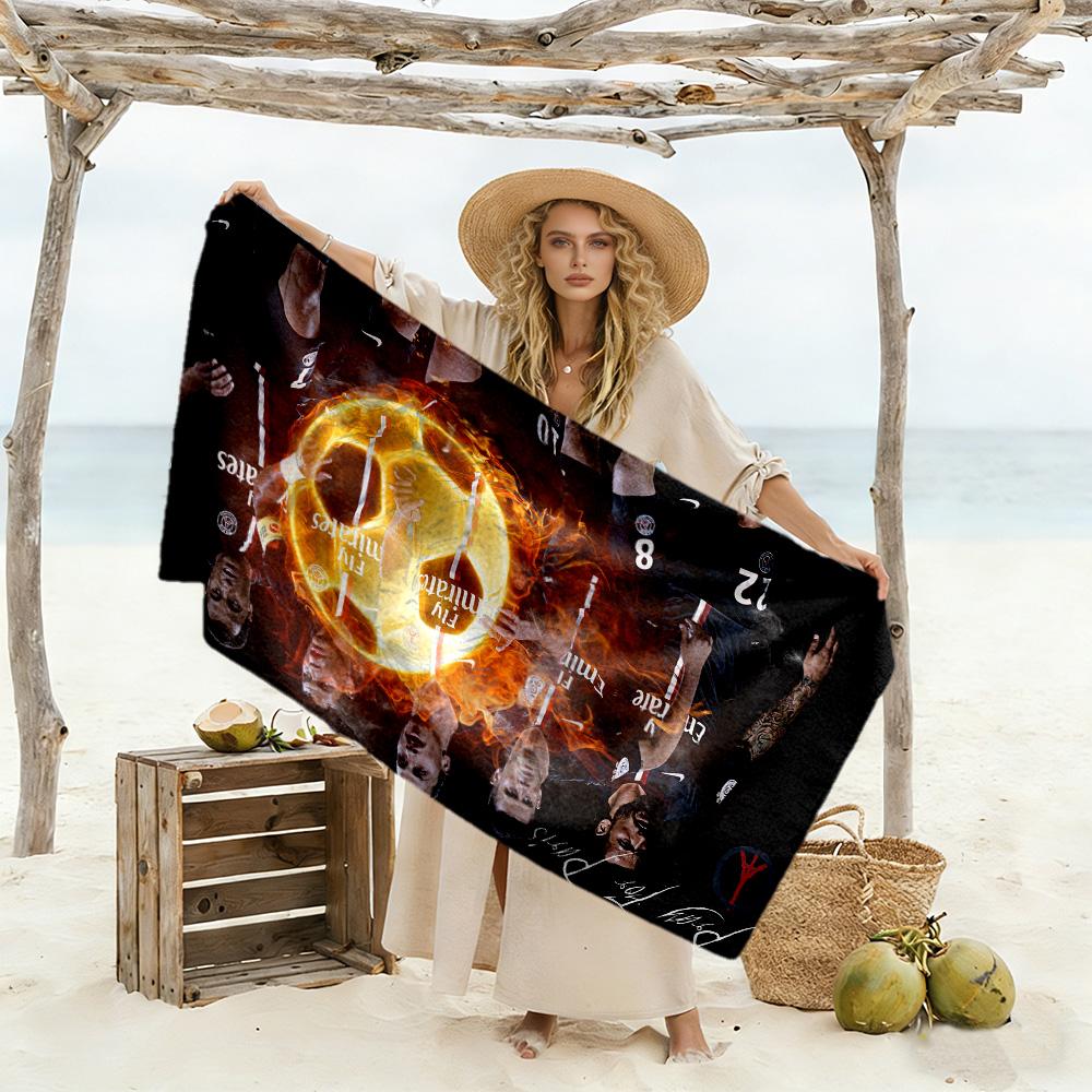 Man Urban Beach Towel Super Soft Microfiber Quickdry Fabric Comfortable Lightweight