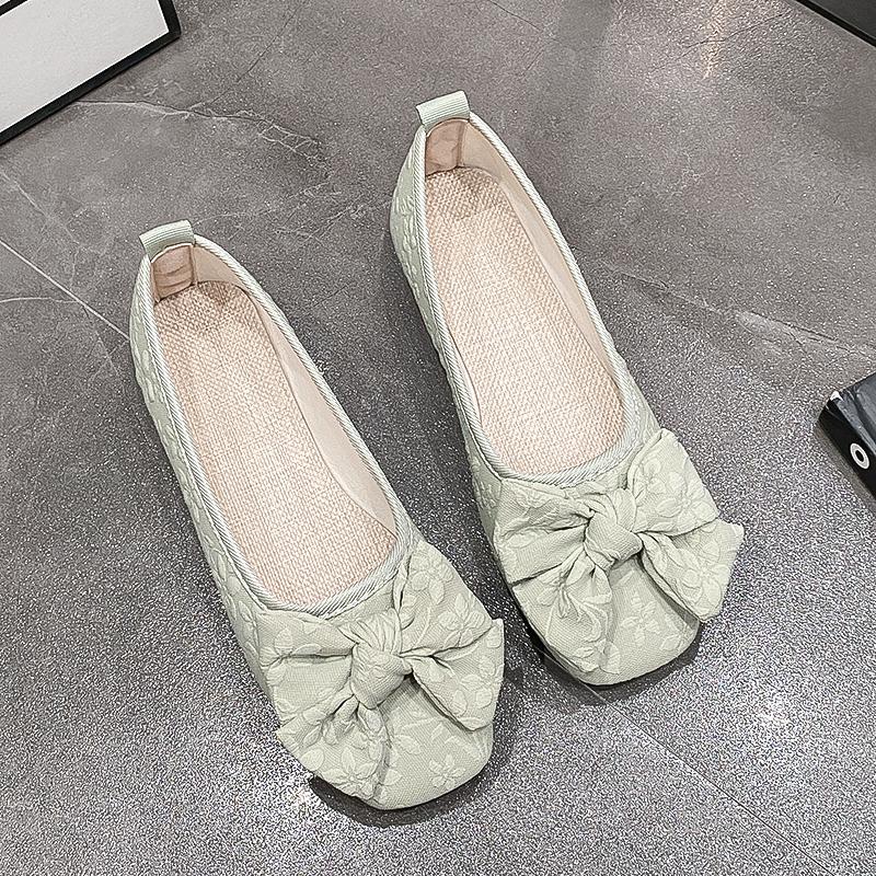 Модные женские туфли на плоской подошве с квадратным носком, туфли на плоской подошве для женщин, нескользящие мокасины с принтом бабочки, повседневные нескользящие туфли в стиле пэчворк