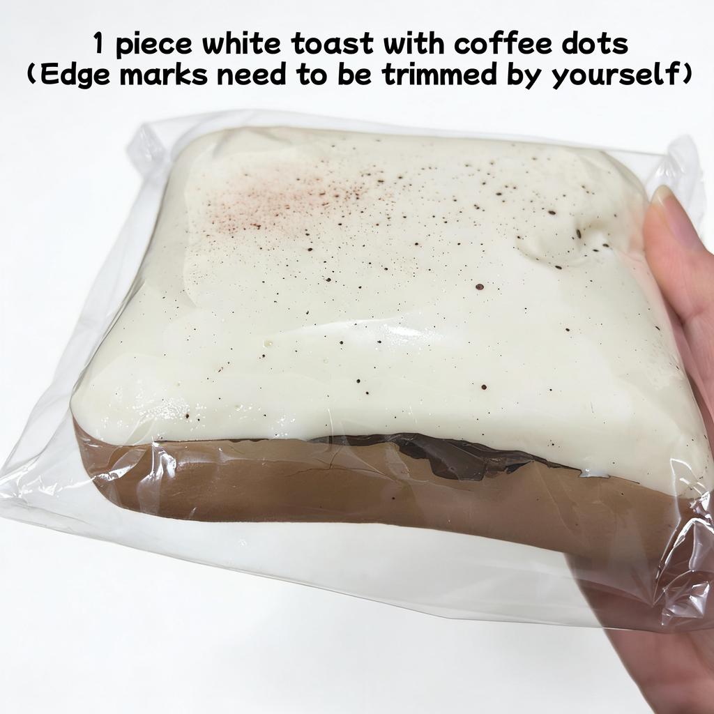Soft Simulated Toast Squeeze Stress Relief Toys Squishy Bread Squeeze Fidget Toys Decompression Slow Rebound Sensory Toy Adults