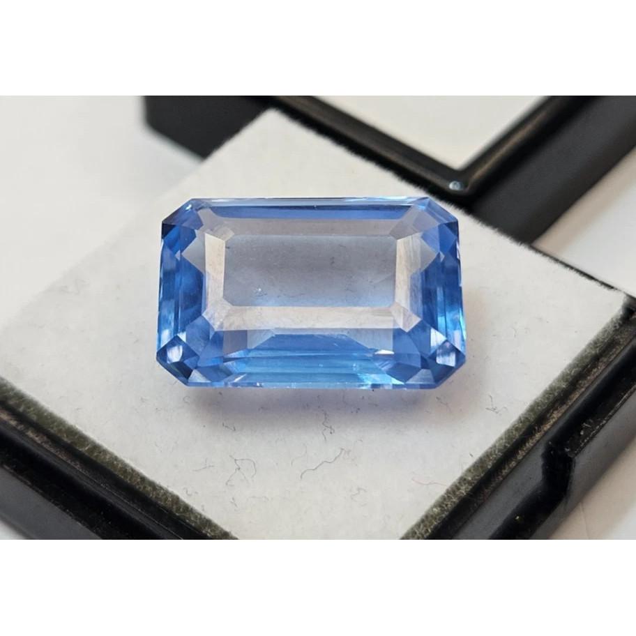 Amazing Blue Aquamarine 12-13 Ct Emerald Cut Beautiful Certified Loose Gemstone