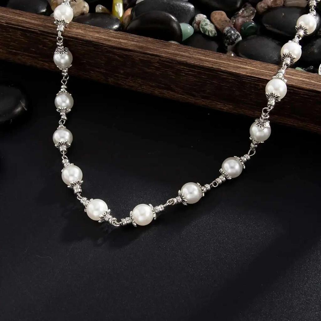 Ingemark Creative Unique Imitation Pearl Jeans Pants Chain for Women Retro Hip Hop Bag Wallet Keychain Men Jewelry Accessories