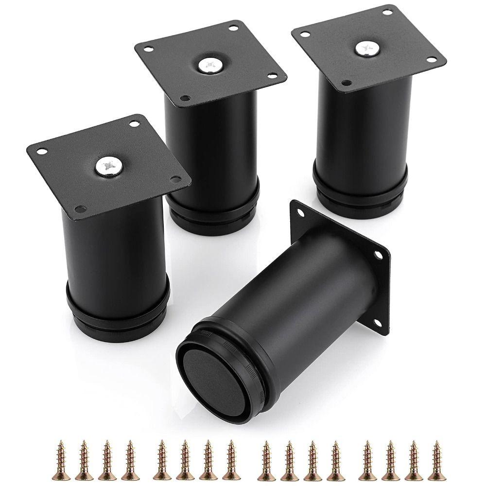 4-дюймовые ножки для мебели, черные, удлинители ножек для стола, прочная мебель, сменные ножки для дивана