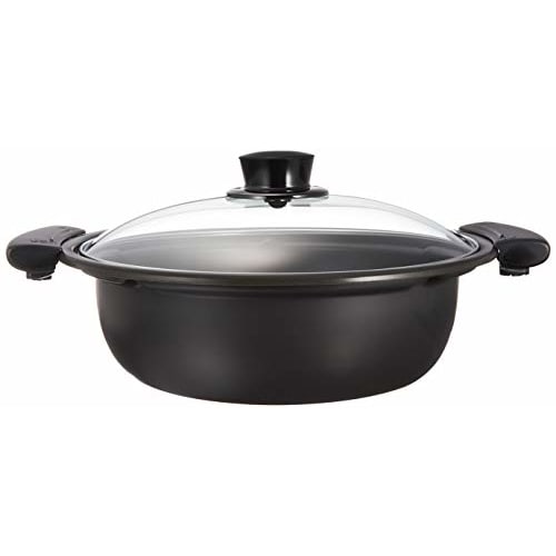 Panasonic IH Compatible Pot with Glass Lid Tabletop Black KZ-AN10-K
