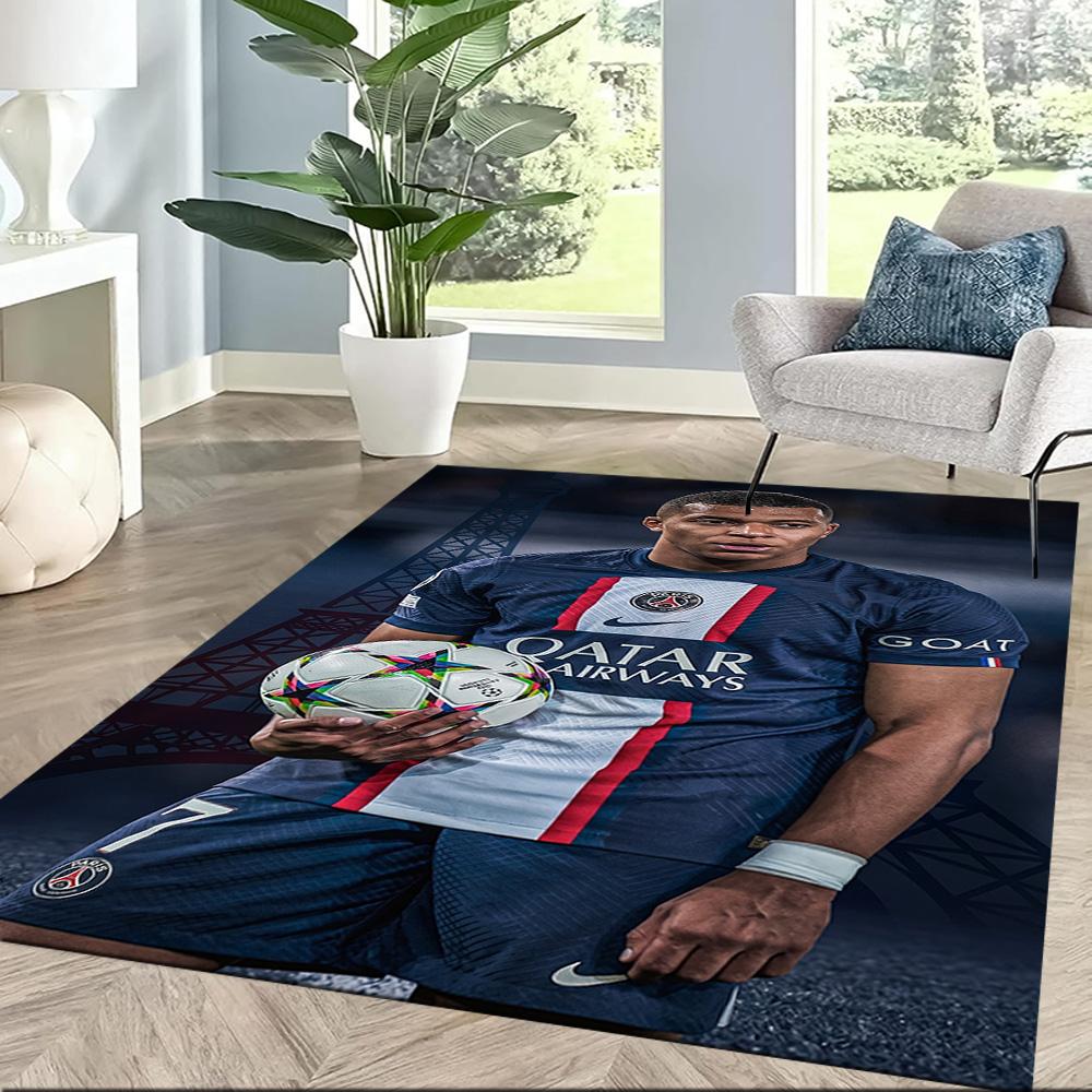 Mbappe 298 Floor Mat Suitable for Foyer Dining Room Living Rooms Dormitory Anti-slip Rug Decorate Offices