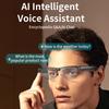 Умные очки с ИИ, голосовой помощник, очки-переводчики, встроенный микрофон и динамики, очки с камерой для путешествий, встреч, делового использования
