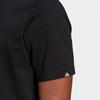 adidas Футболки Мужские Черные С Круглым Вырезом Умеренный Прямой Крой GL3033