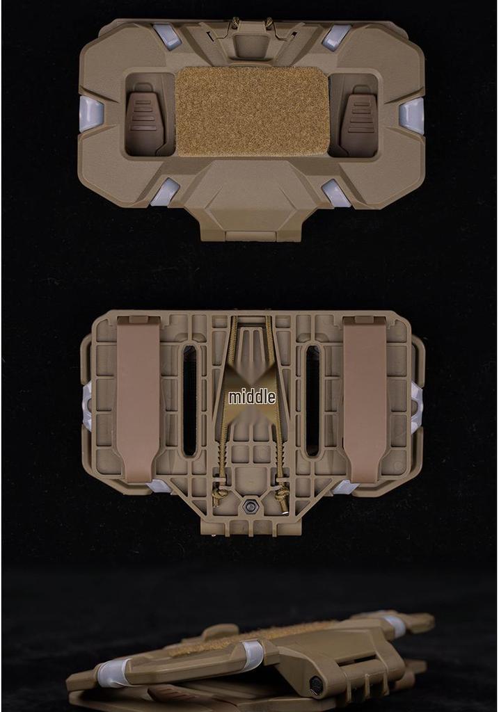 CS Tactical Camouflage Folding Navigation Board Molle Carrier: Universal Vest-Style Mount for Phone & Accessories