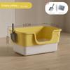 Giant Open Cat Litter Box - Splash-Proof for Large Cats