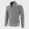 Men's Plus Velvet Half-Turtleneck Zipper Sweater - Slim Fit (Autumn/Winter 2022)