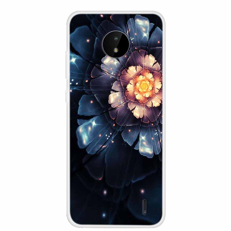 Для Nokia C20 C10 Чехол Роскошный Силиконовый ТПУ Мягкий Чехол для Телефона для Nokia C01 Plus TA-1339 Ударопрочный Цветочный Funda Coque