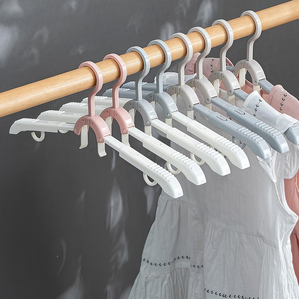 Travel Portable Mini Folding Clothes Hanger Anti Slip Strong Home Outdoor Essential Multi-functional Storage Home Coat Hanger