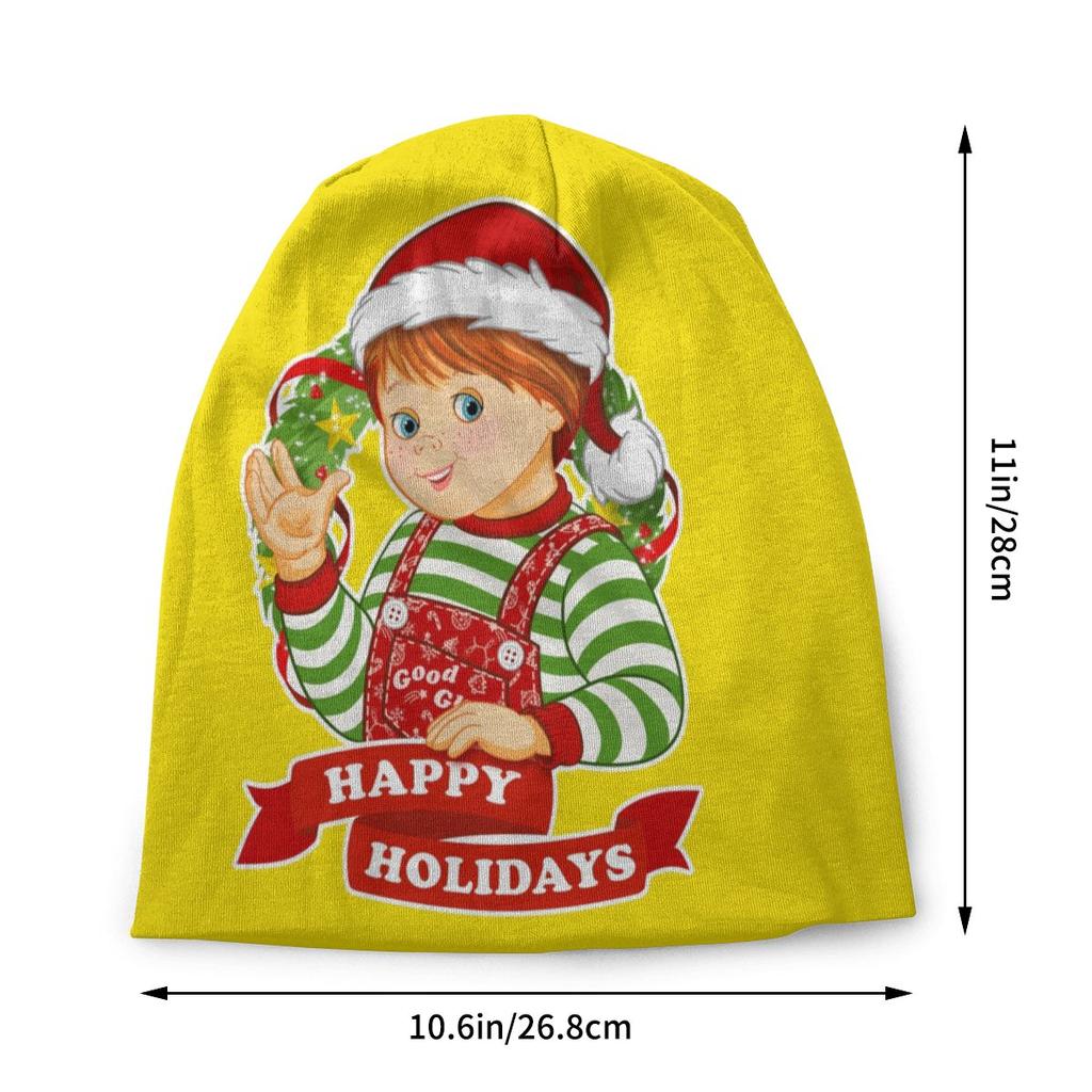 Good Guys Christmas Slouchy Beanie Hat Film And Movie Child's Play Chucky Hip Hop Knitting Skullies Beanies Cap for Outdoor Ski