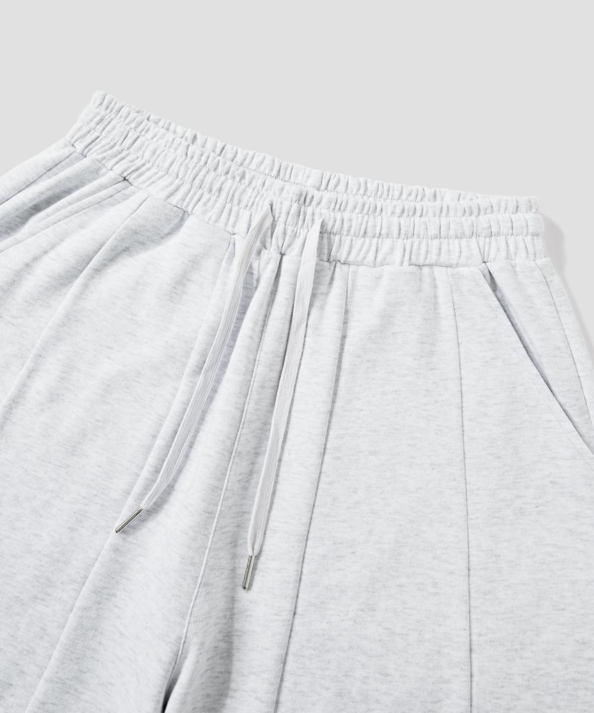 AGOD Balloon Cut Wide Sweatpants [White Melange]
