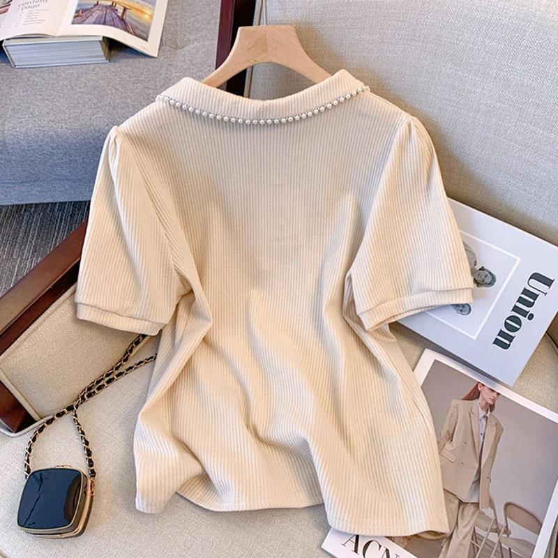 Рубашка для женщин, летняя свободная блузка большого размера, повседневный пуловер, мягкая свободная футболка, топ