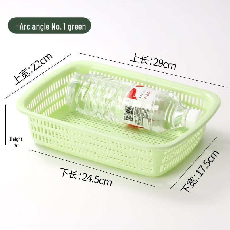 Прямоугольная пластиковая корзина для хранения и слива