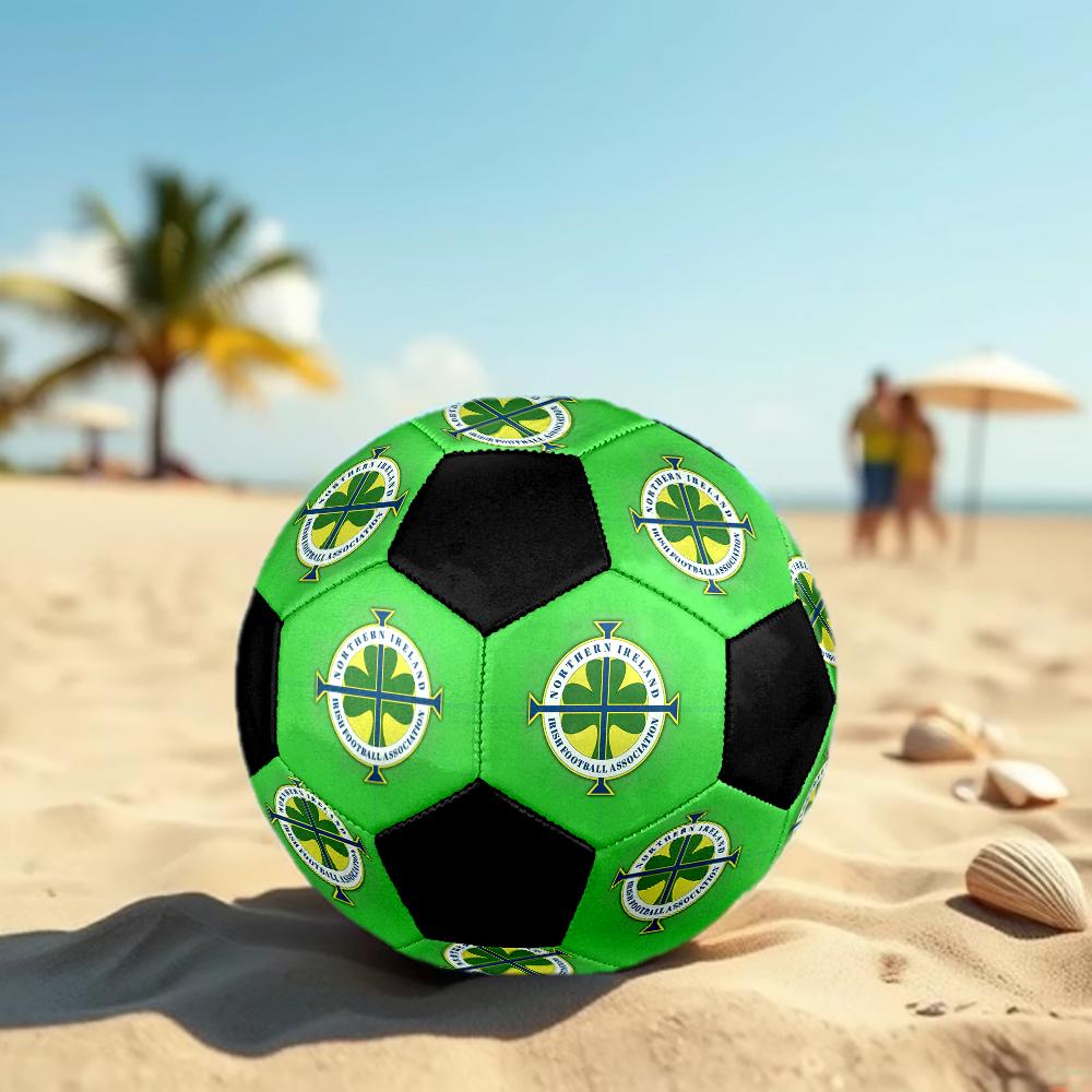 SIZE 5 Northern Ireland National Football Team Soccer Ball Colorful All Ages Machine Stitched PVC Competition Ready Durable High-Bounce