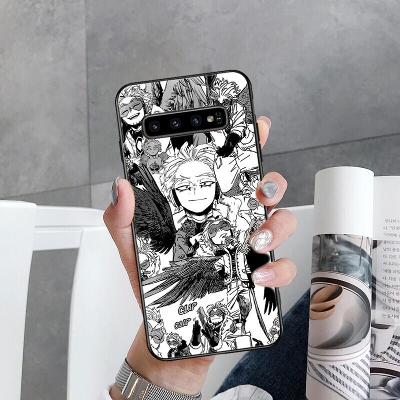 Чехол для телефона Anime MHA Hawks BNHA для Samsung Galaxy S22 S20 Ultra S20 S22 Plus S21 S10 S9 S8 Plus S10E S20 FE