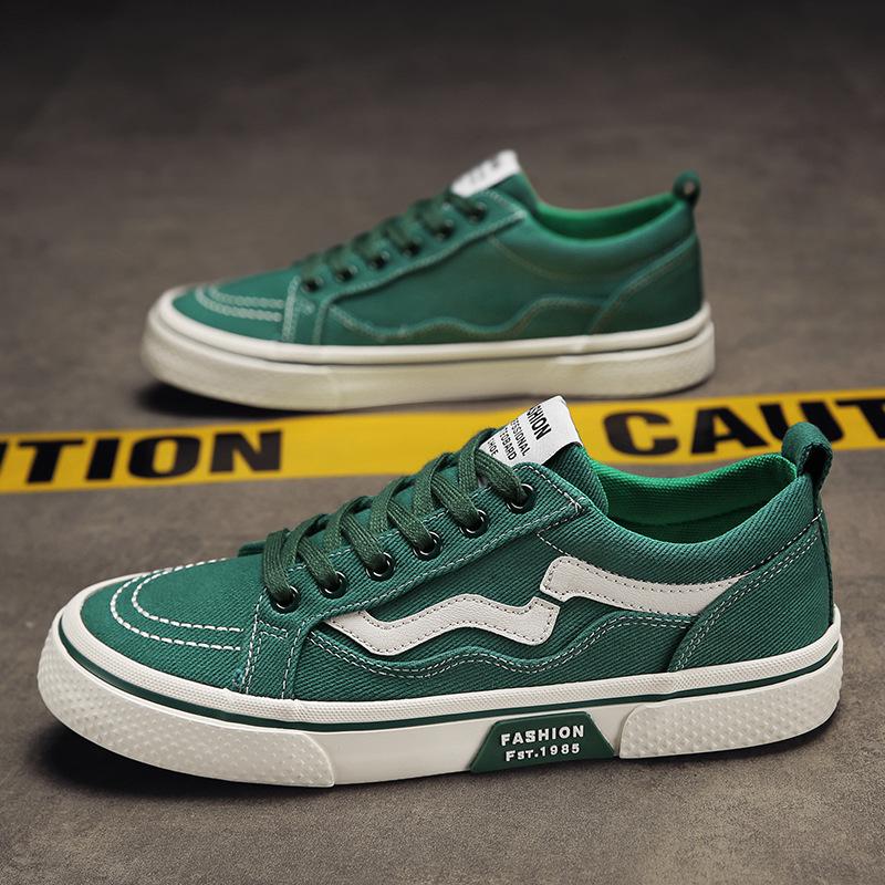 Весенние дышащие парусиновые туфли, новые высокие повседневные туфли, мужские универсальные туфли на шнуровке с мягкой подошвой, мужские туфли на плоской подошве