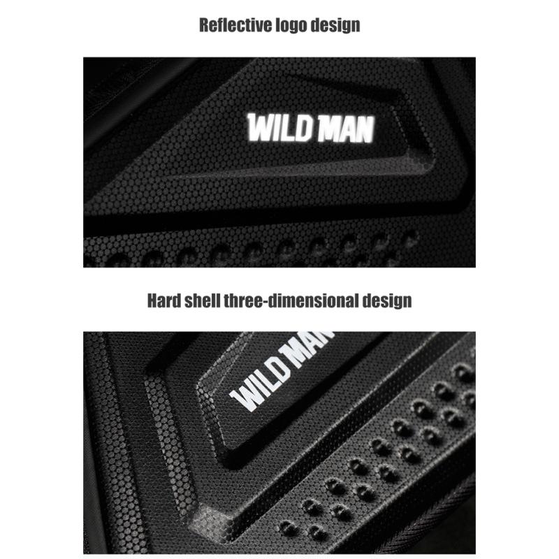 3л сумка для велосипеда Pu Eva Hard Shell Водонепроницаемая двойная молния для горного велосипеда Треугольная сумка с передней балкой