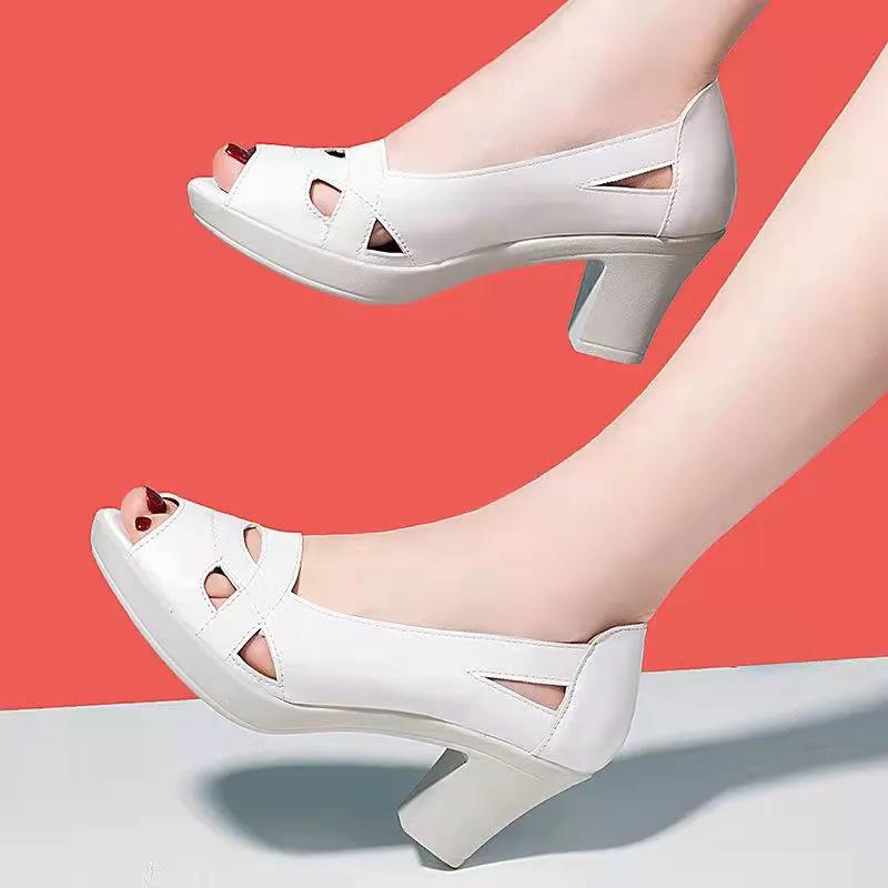 Zapatos de mujer женские классические туфли с круглым носком и открытым носком удобные туфли без застежек женские повседневные туфли на каблуке весна и лето ba129