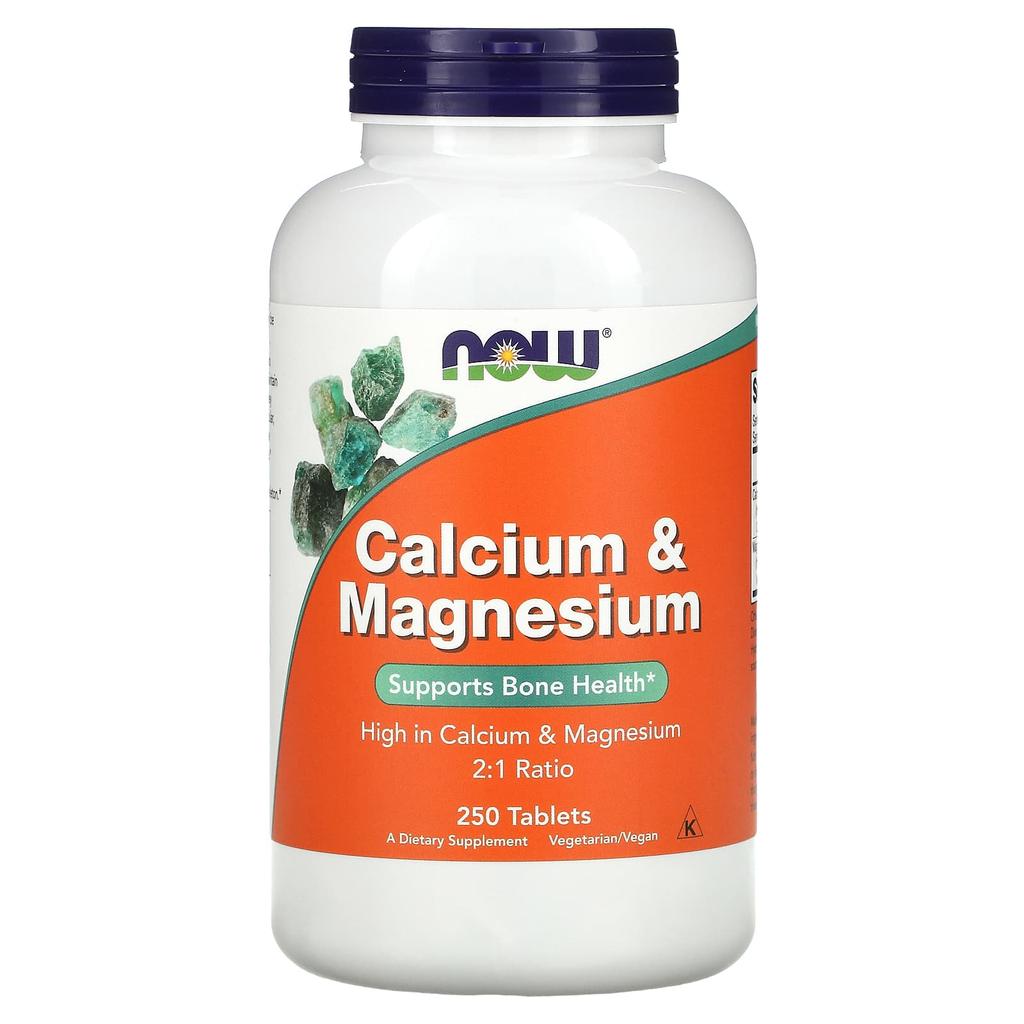 Now Foods Calcium & Magnesium, 250 Tablets