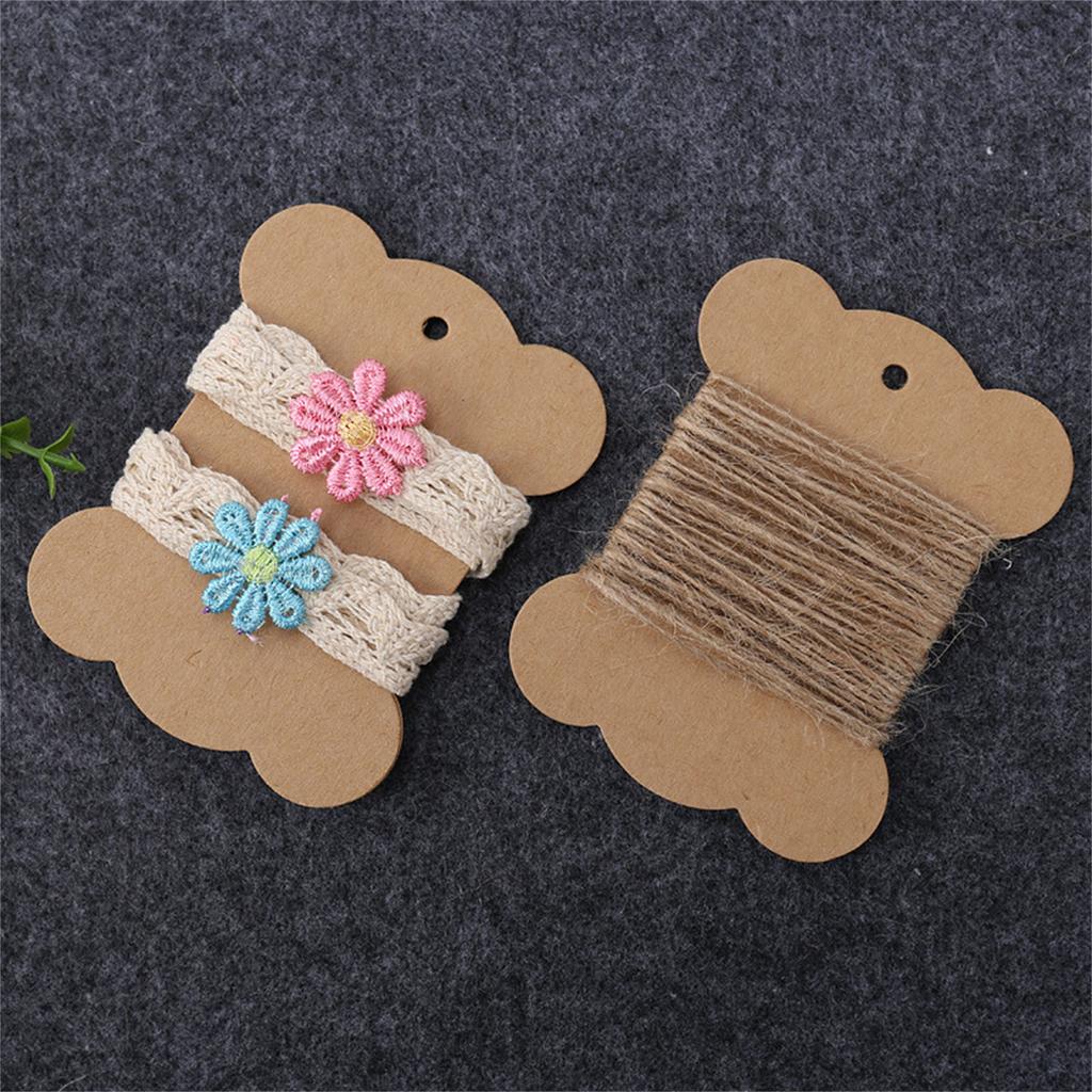 50 Pcs Paper Thread Bobbins Sewing Storage Winding Cardboard Thread Holder Embroidery Floss Bobbins Craft Supplies